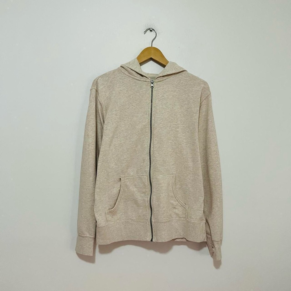 Cream Basic Hoodie